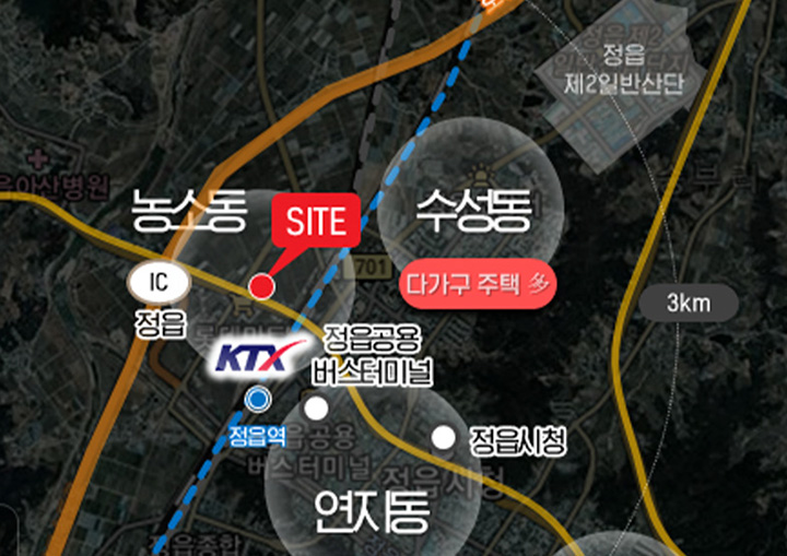 정읍 월드메르디앙 위치
